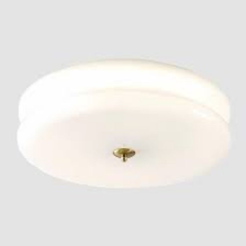 KCO Lighting Modern Hallway Ceiling Lights Milk White Glass Flush Mount Ceiling Light Large Round LE