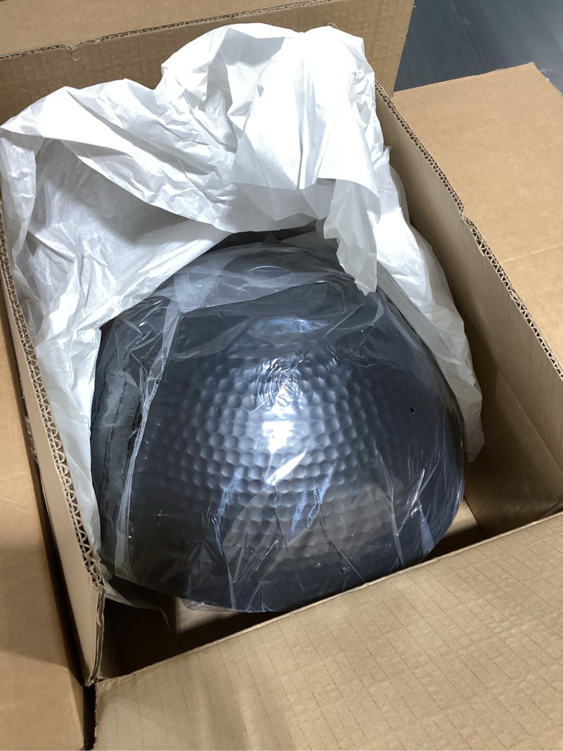 Condition photo showing Good Condition for modern solid wood pendant lights,15.7" hammered metal shade,black finish hanging lighting lamp industrial dome ceiling light fixtures for kitchen island, farmhouse, dining room 1pk/16in black/wood