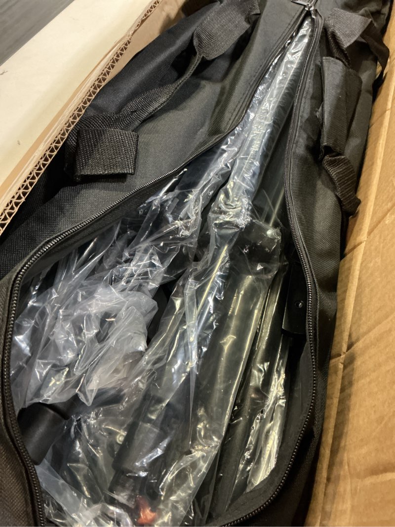 Condition photo showing Good Condition for GLOSHOOTING Photo Video Studio Large 20x7ft Adjustable Backdrop Stand, Photography Background Support System Kit with 310° Angle Rotatable Connector, 8 Clamps, 3 Sandbags and Carrying Bag 7x20ft
