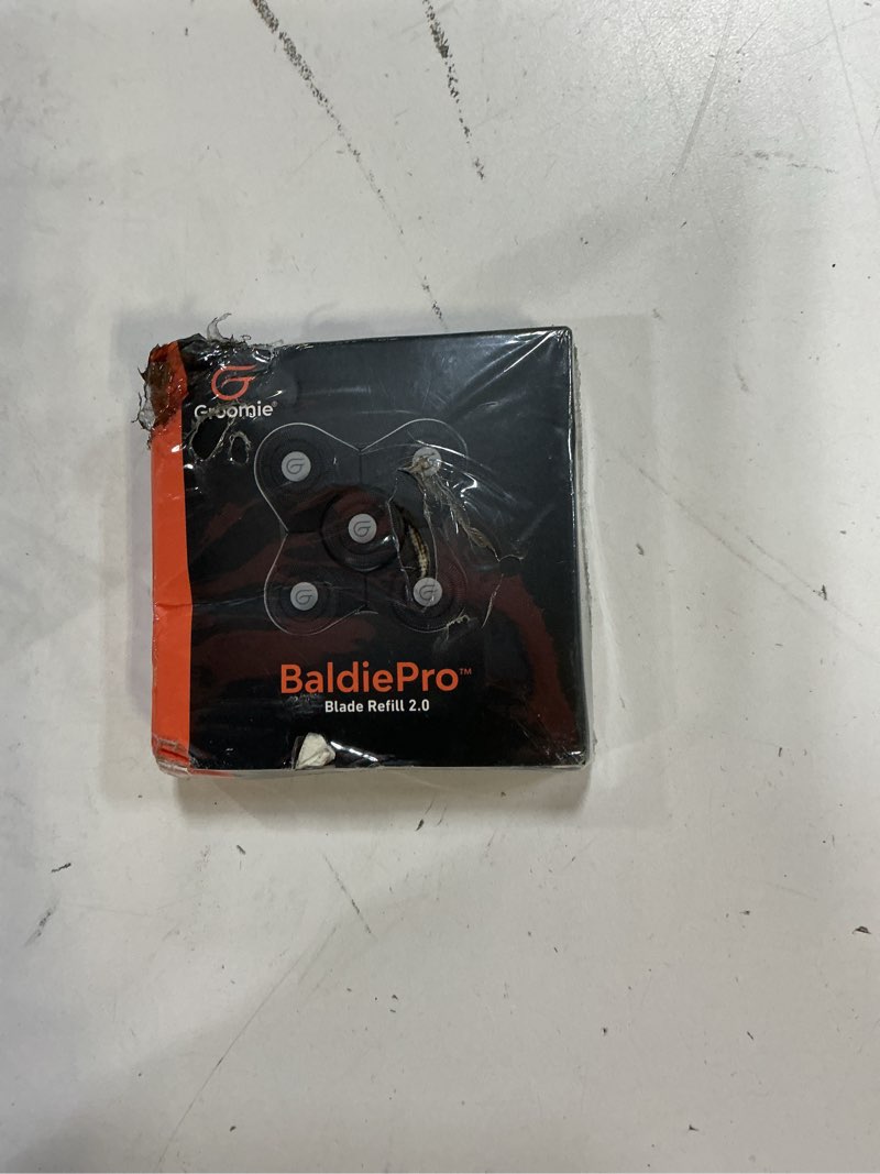 Condition photo showing New/Like New for groomie baldiepro cordless bald head shavers for men, blade refill 2.0 - waterproof head shavers replacement head - electric hair shaver & head razor for bald men, men's rotary shaver for smooth shave