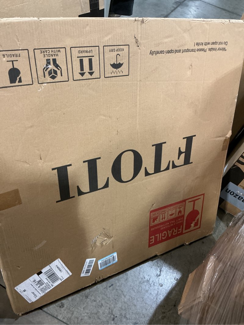 Condition photo showing Good Condition for 32 Inch LED Black Frame Round Bathroom Mirror with Light,Wall Mounted Lighted Vanity Mirror, Anti-Fog & Dimmable Touch Switch, Waterproof IP54,90+ CRI