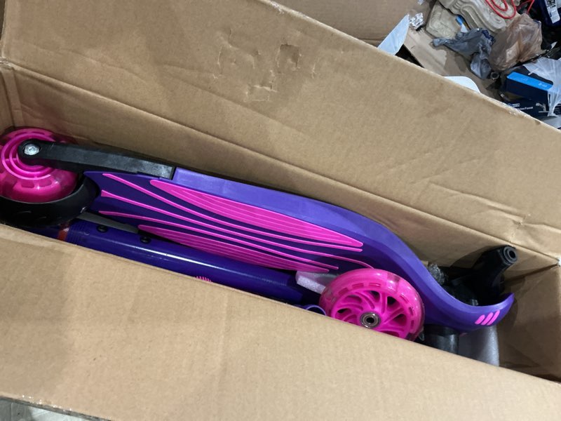 Condition photo showing Good Condition for gotrax ks1 kids kick scooter, led lighted wheels and 3 adjustable height handlebars, lean-to-steer & widen anti-slip deck, 3 wheel scooter for boys & girls ages 2-8 and up to 110 lbs darkviolet