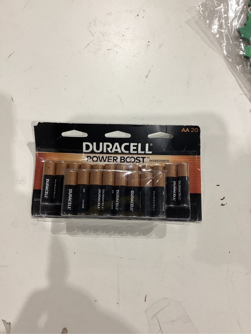 Condition photo showing New/Like New for Duracell Coppertop AA Batteries with Power Boost Ingredients, 20 Count Pack Double A Battery with Long-lasting Power, Alkaline AA Battery for Household and Office Devices 20 Count (Pack of 1)