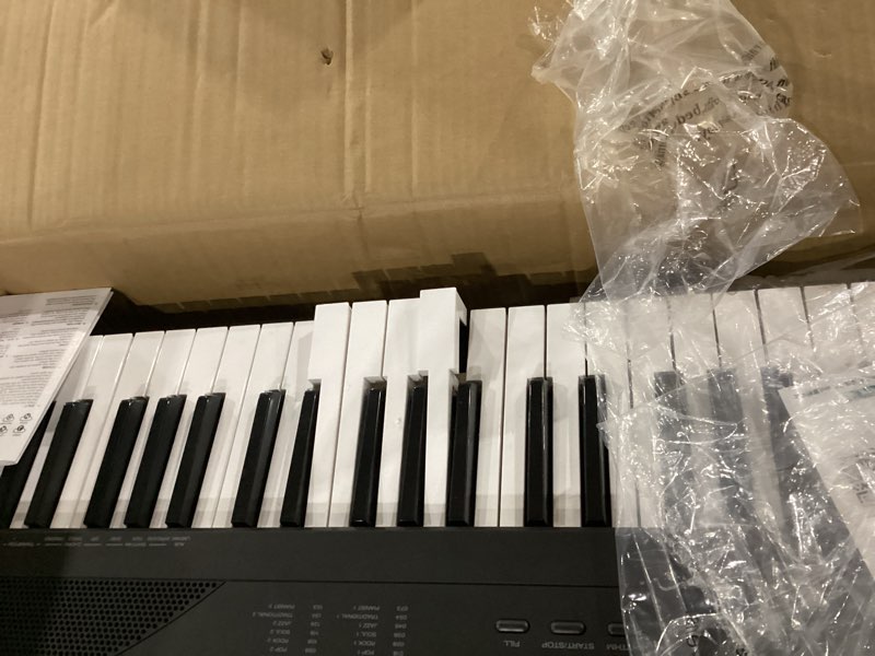 Condition photo showing As Is for not tested ****alesis 88 key keyboard piano with 480 sounds, speakers, usb midi, carry-bag, stand, headphones, pedal and piano lessons for beginners recital play w/ accessories