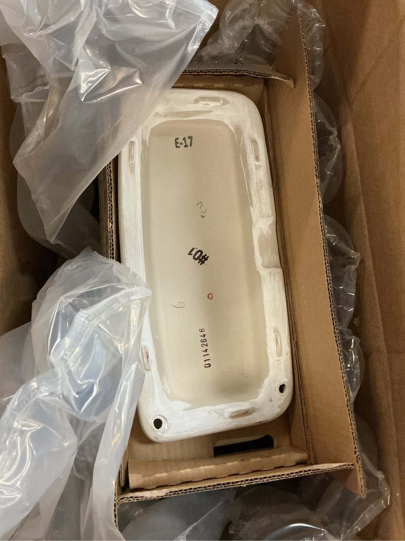 Condition photo showing Good Condition for (pick up 2 box) toto drake two-piece elongated 1.6 gpf universal height tornado flush toilet with cefiontect, cotton white - cst776csfg#01