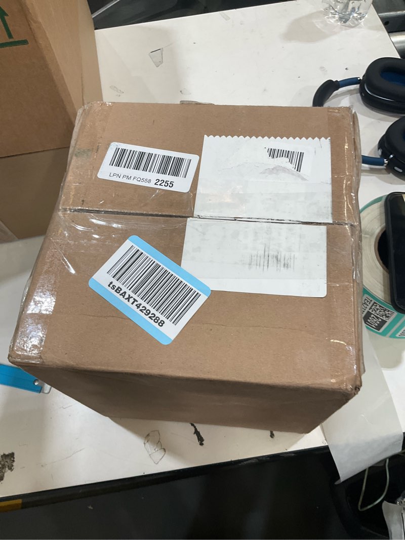 Condition photo showing As Is for Aspen Creative 32666-2B, Empire Clip-On Chandelier Lamp Shade, White, 2 1/2" Top x 4" Bottom x 5" Slant Height, Set of 2 White 2