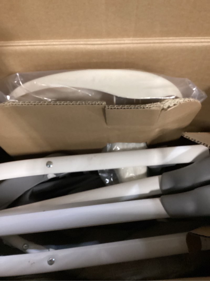 Condition photo showing As Is for Graco Slim Snacker High Chair, Ultra Slim, Fast-Folding, Multiple Recline Positions, Comfortable Feeding, Whisk