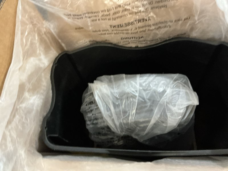 Condition photo showing Good Condition for amazon basics 6-sheet cross-cut paper and credit card shredder with 3.8 gallon bin, shreds staples, black