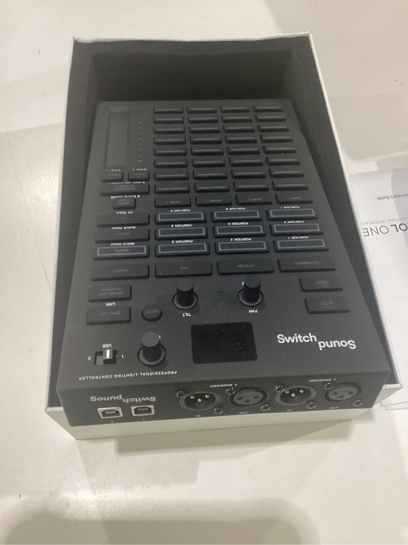 Condition photo showing Good Condition for soundswitch control one - professional dmx dj lighting controller with 3 months soundswitch software access and dmx lights and phillips hue support dmx controller