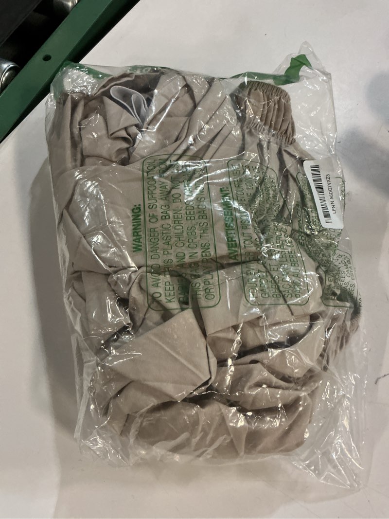 Condition photo showing Good Condition for Wrap Around Dust Ruffle Bed Skirt - Cream - for King Size Beds with 15 Inch Drop - Easy Fit Elastic Strap - Adjustable Pleated Bedskirt w/Brushed Fabric - Wrinkle Free - for Women, Men, Kids & Teens King/Cal King 15" - Drop 09 - Cream