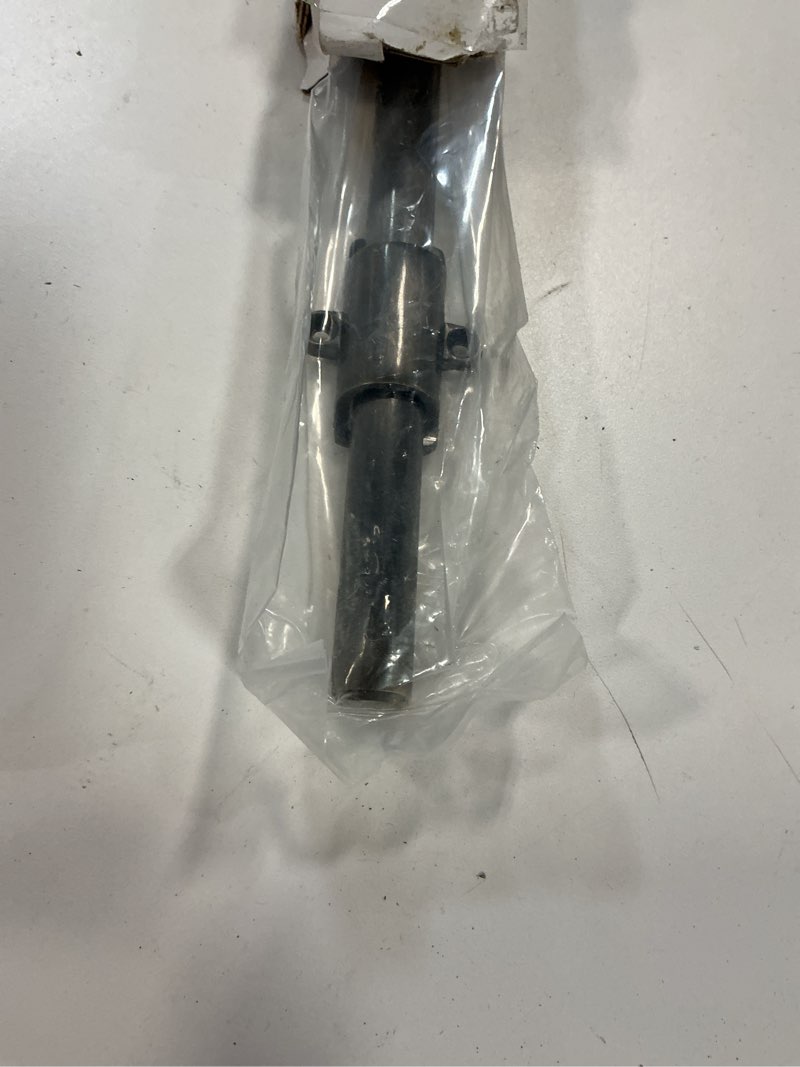 Condition photo showing As Is for 18 in. Heavy-Duty Solid Brass Antique Brass Surface Bolt with Round Knob