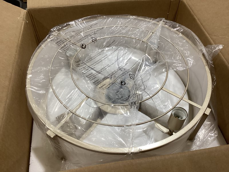 Condition photo showing Good Condition for 20" caged ceiling fans with lights, gold fandelier ceiling fan with light, boho chandelier fan remote control, 6 speeds for bedroom, nursery, living room gold fandelier fs-bg06