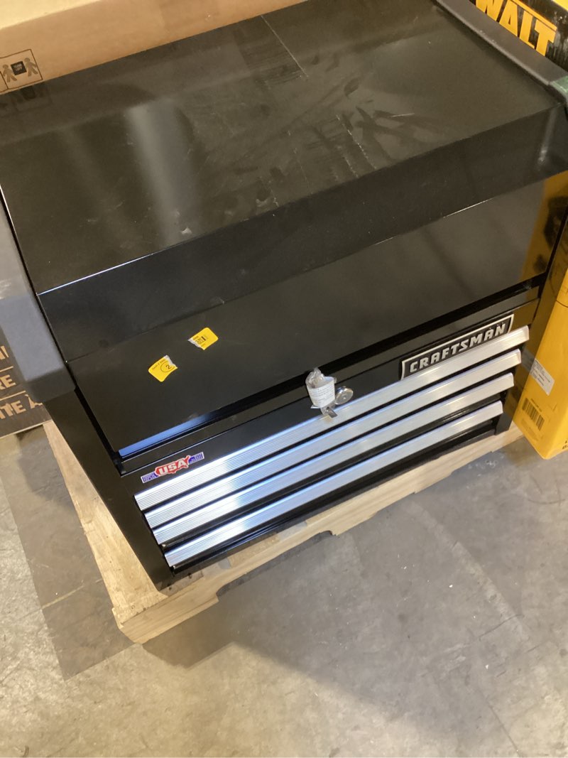 Condition photo showing Good Condition for Craftsman Top Chest: 4 Drawers, Light Duty, 26 in Overall Wd, 16 in Overall Dp, 24 1/2