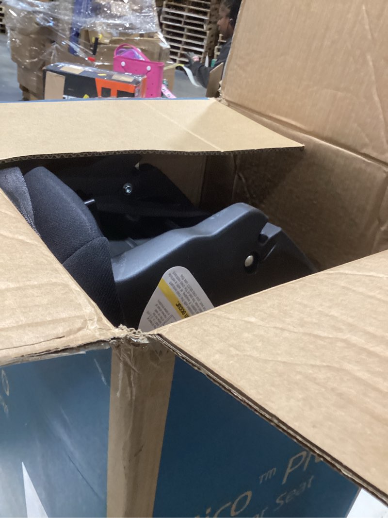 Condition photo showing Good Condition for maxi-cosi mico pro baby infant car seat, ventilated chair design, soft headrest pad, easy-install latch, adjustable belt guide, 3-position base, stroller-ready, fits 4-30 lbs, up to 32 in, sea shadow