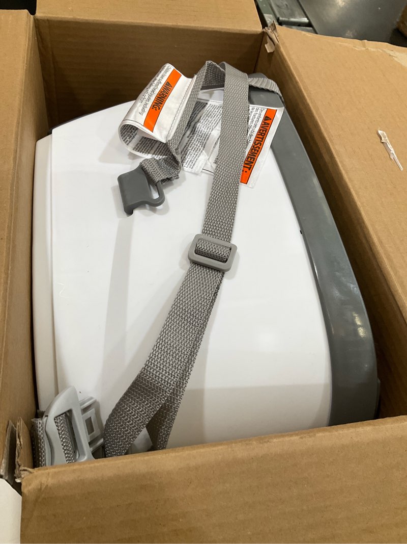 Condition photo showing Good Condition for ingenuity baby base 2-in-1 booster feeding and floor seat with self-storing tray - slate