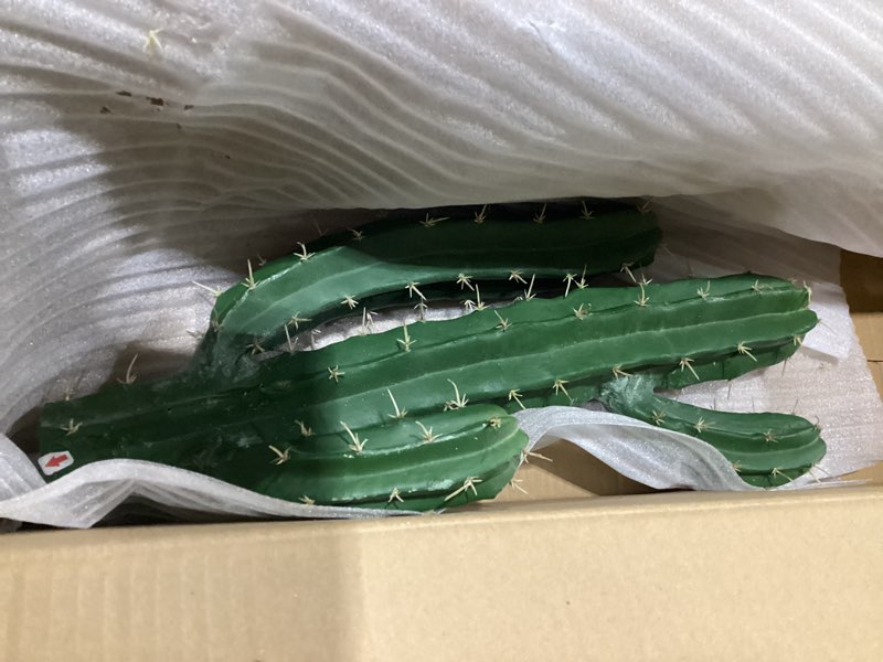 Condition photo showing Good Condition for artificial cactus 41inch faux cacti fake saguaro plants for indoor outdoor home office garden decor 41inches