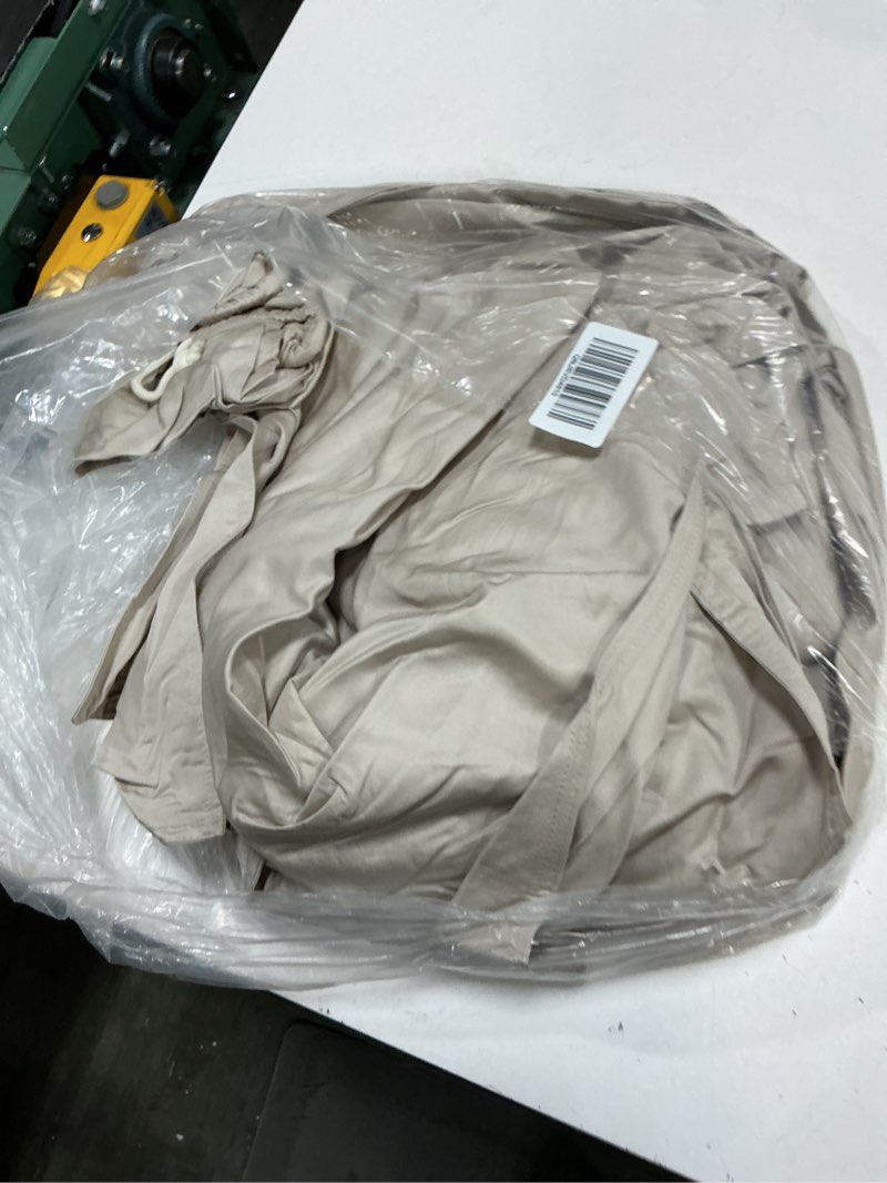 Condition photo showing As Is for bamboo deluxe bedding bundle, king, sand