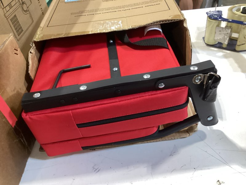 Condition photo showing Good Condition for hutmang stadium seating for bleachers, wide stadium seats for bleachers with back support,portable stadium seat folding padded comfort stadium chair with shoulder strap,perfect for sports events(red)