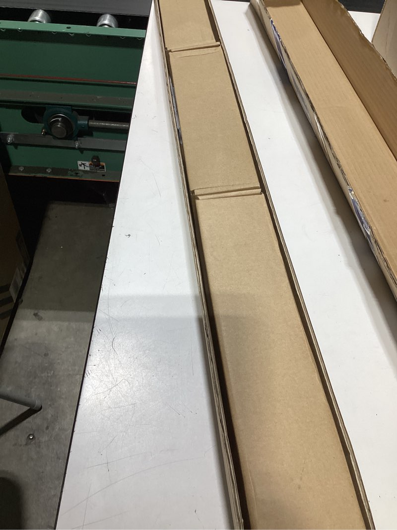 Condition photo showing As Is for reliabilt 78-in satin nickel interior j-strap barn door kit