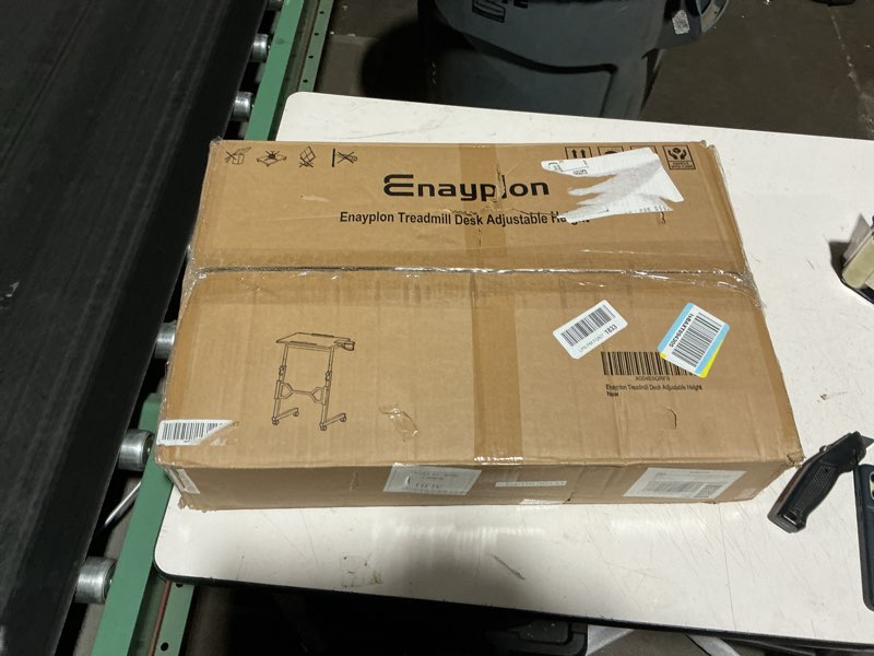Condition photo showing Good Condition for enayplon small standing desk with wheels, portable treadmill desk, rolling desk adjustable height fo