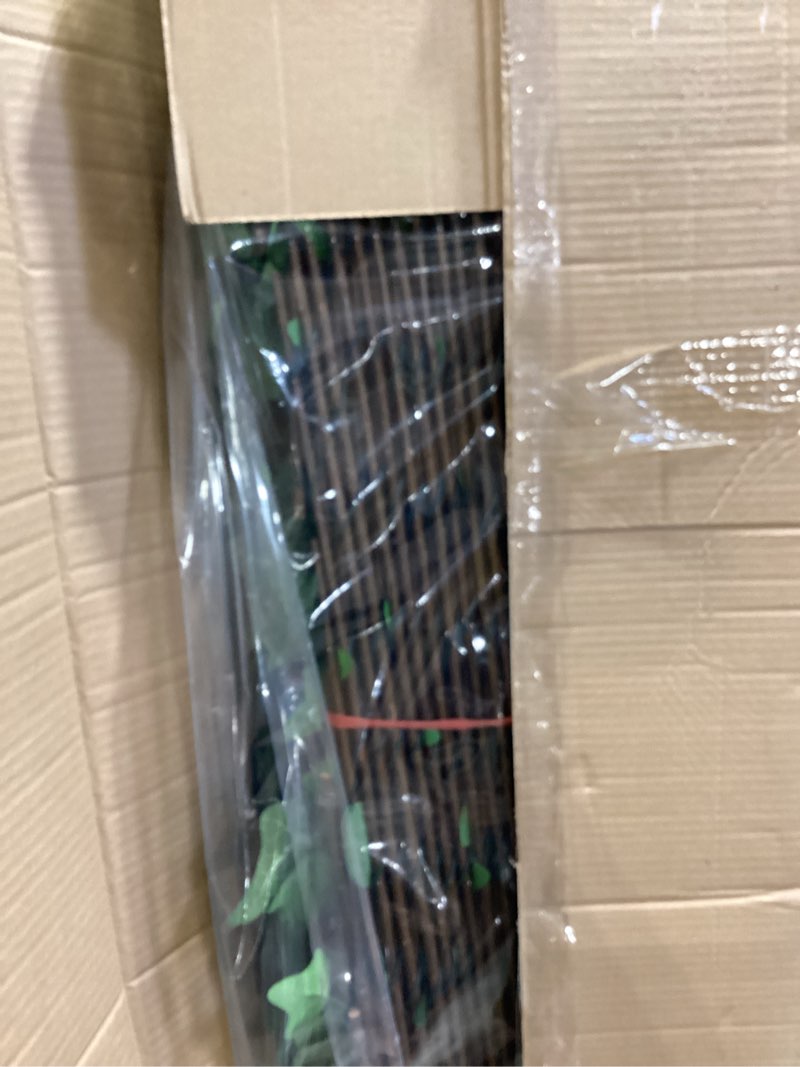 Condition photo showing Good Condition for glant expandable fence privacy screen for balcony patio outdoor,decorative faux ivy fencing panel,artificial hedges (single sided leaves) (4, green-ivy) 4 green-ivy
