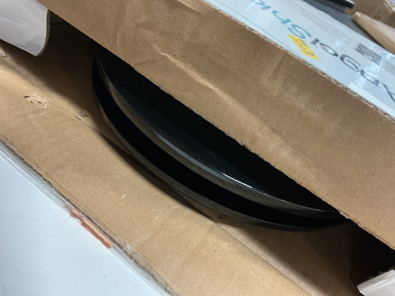 Condition photo showing Good Condition for black elongated toilet seat natural wood toilet seat with zinc alloy hinges, easy to install also easy to clean, scratch resistant toilet seat by angol shiold (elongated, black) elongated black