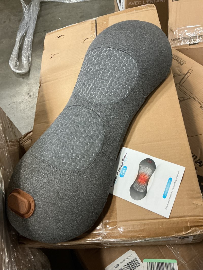 Condition photo showing As Is for 3 in 1 Electric Lumbar Support Pillow