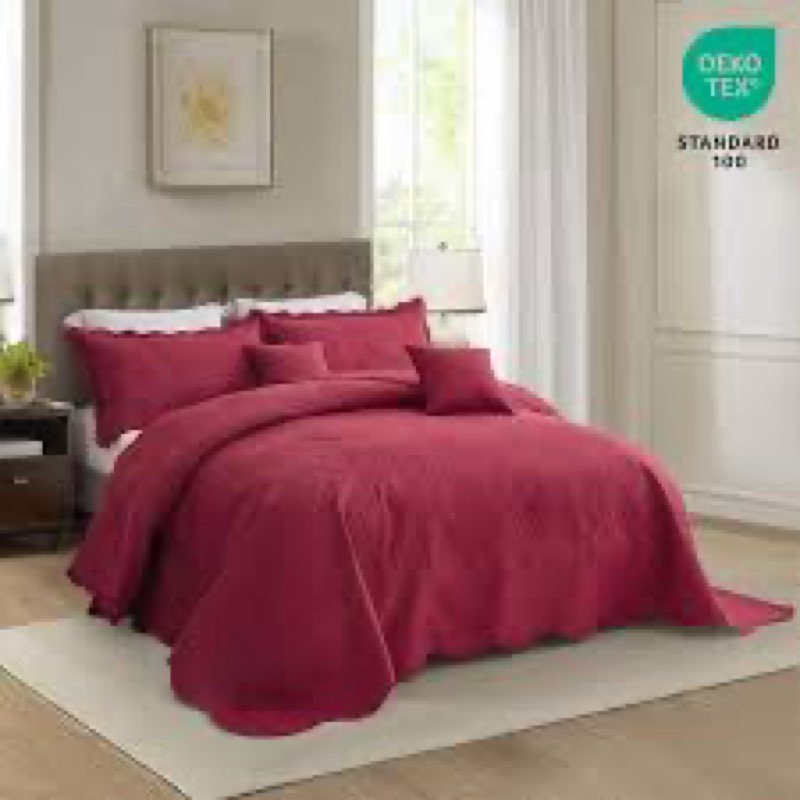 Maple&Stone Quilt Set Oversized King Bedspreads, 128"x120" Lightweight White Bedspread Light Coverlet for All Season Comforter Bedding Decor - 3 Piece Bed Cover Sets Chevron White Oversized King(128" x 120")