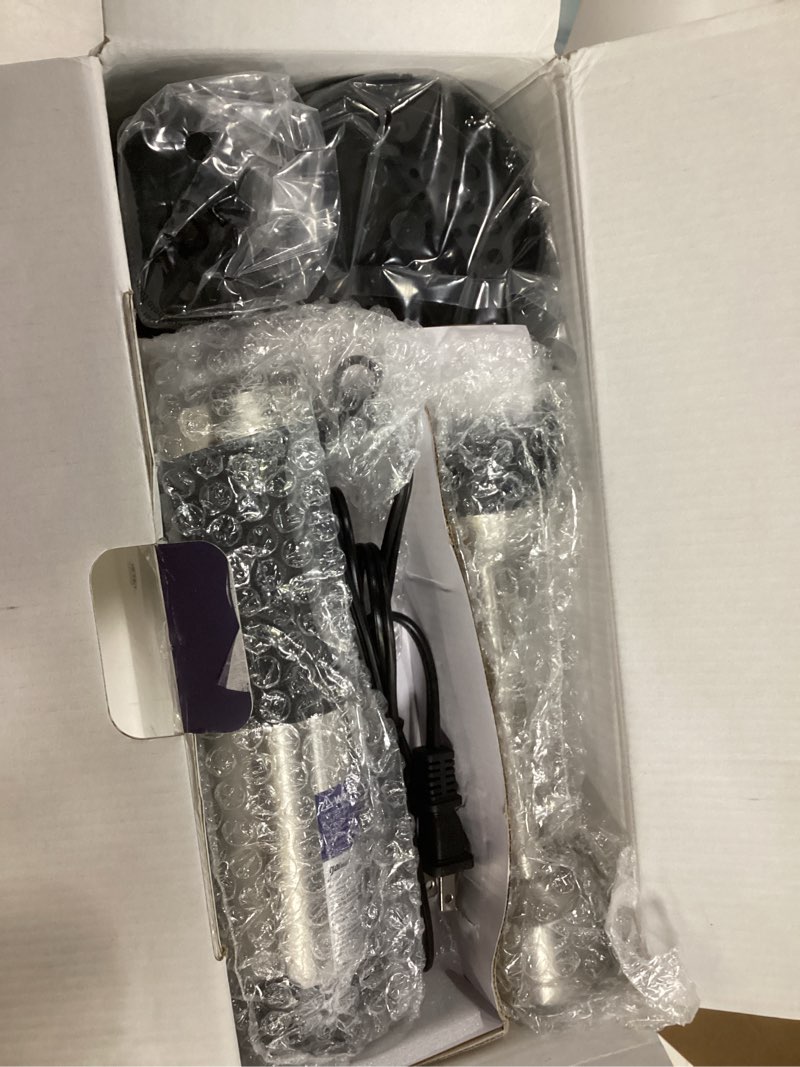 Condition photo showing New/Like New for Ganiza Immersion Blender Handheld, 6 in 1 Hand Blender Stainless Steel Blade, 15 Speed Stick Blenders Electric, 800ml Mixing Beaker, 600ml Chopper, Whisk, Frother, Potato Masher Black