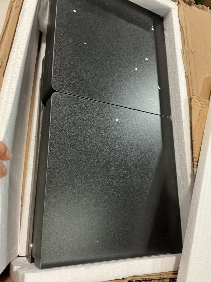 Condition photo showing New/Like New for 4 tier wall shelf unit black floating shelves with led lights,lack wall shelf,versatile floating shelves for home decor organizer books decor