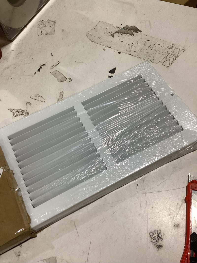 hvac premium 24" x 6" baseboard return air grille - hvac vent duct cover - 7/8" margin turnback for 