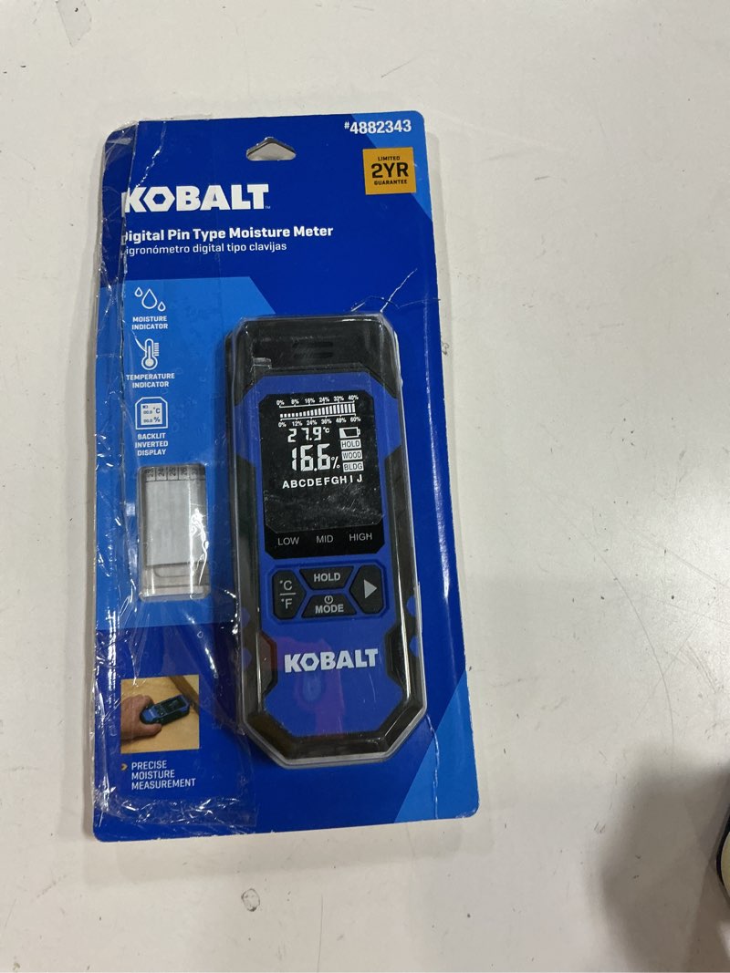 Condition photo showing Good Condition for kobalt digital display moisture meter 1 amp