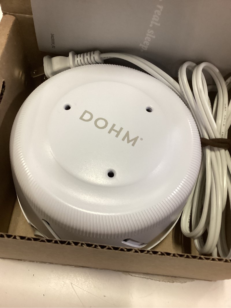 Condition photo showing Good Condition for yogasleep dohm uno white noise sound machine, real fan inside for non-looping white noise, sleep aid, office privacy & meditation for adults & baby, registry gift (white) white pack of 1