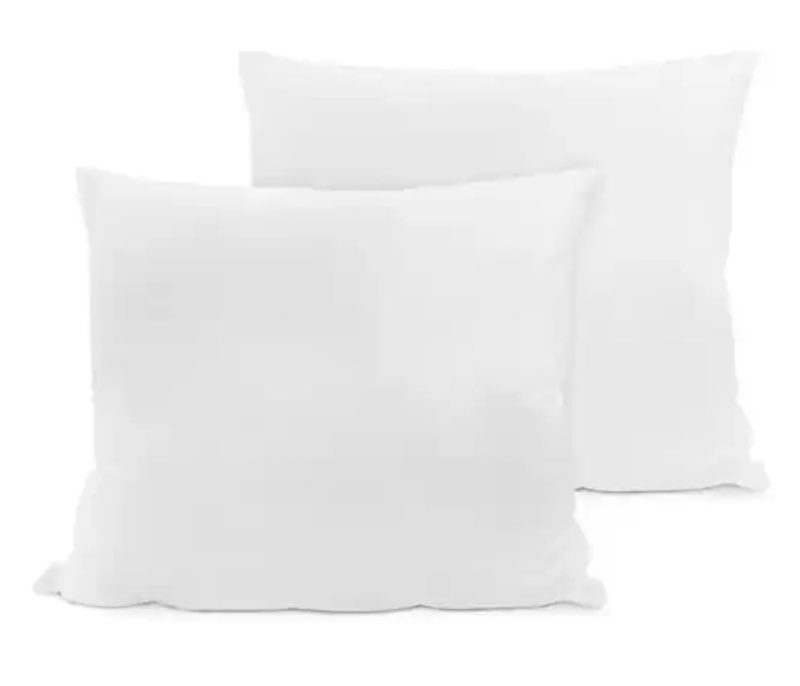 SwissLux Eco Fiber 20 x 20 Inch Euro Square Pillow (Set of 2) 