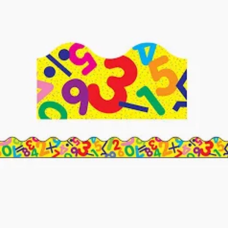 Trend Math Fun Terrific Trimmers, Bulletin Board Borders, 39 Feet