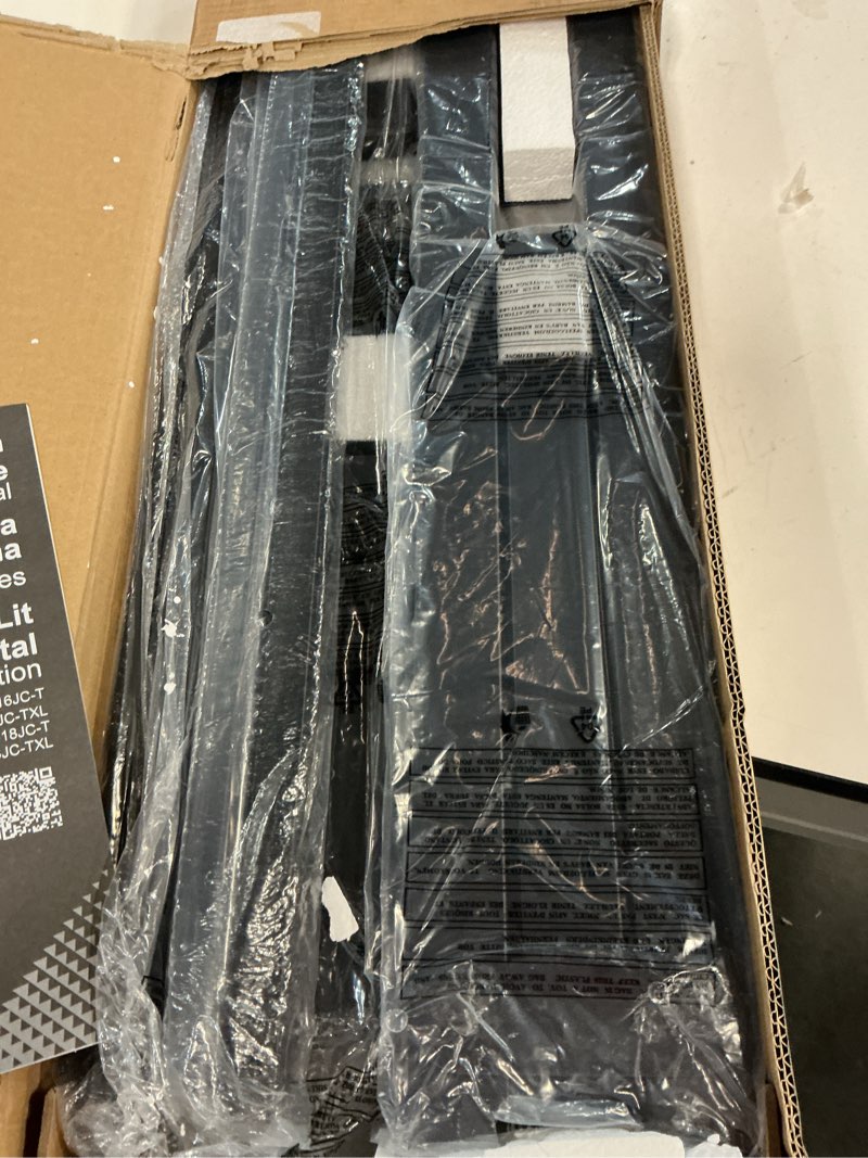 Condition photo showing New/Like New for sweetcrispy twin size 16 inch platform bed frame, heavy duty metal foundation frame, noise-free sturdy steel slats, underbed storage, no box spring needed, quick setup 16 inch twin