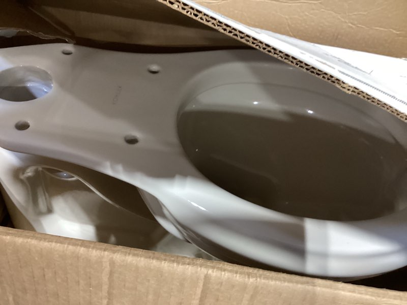 Condition photo showing Good Condition for claude by studio mcgee elongated toilet bowl with skirted trapway k-35959-0