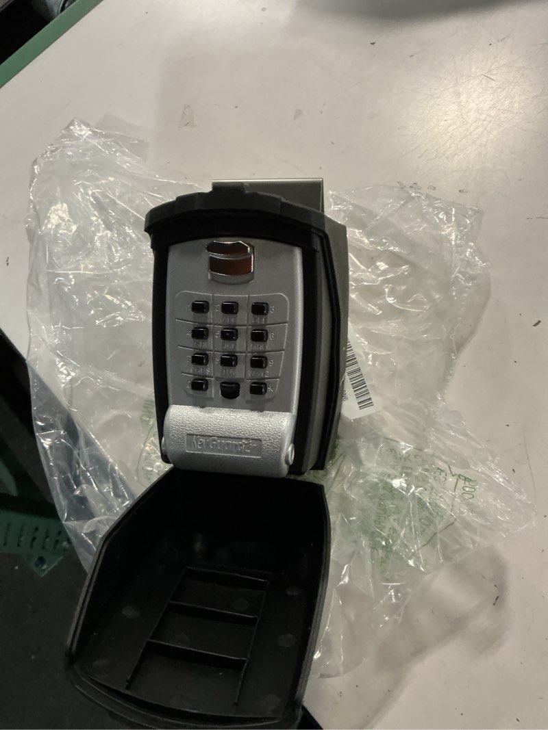 Condition photo showing Good Condition for sl-591 portable car lock box, black, combination lock, keypad, protective cover, 20 in x 15 in x 7 in sl-591 with cover