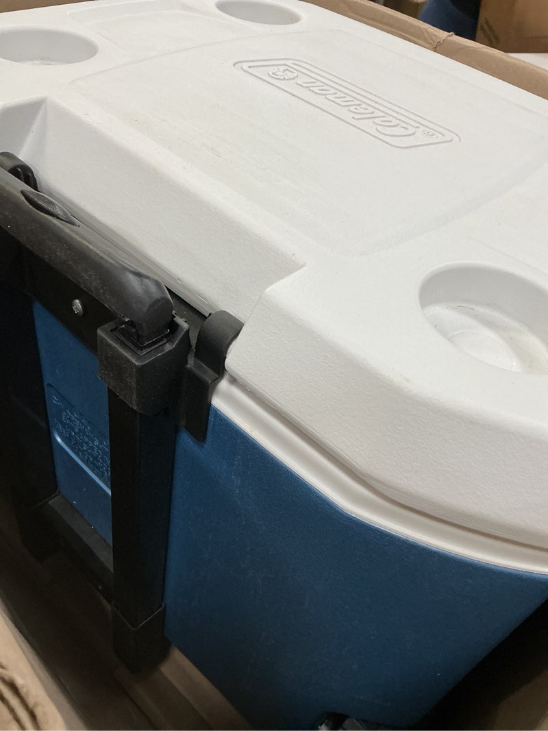 Condition photo showing Good Condition for Coleman Xtreme 50qt Rolling Cooler with Wheels, Extra-Walled Insulation Keeps Ice up to 5 Days, Port