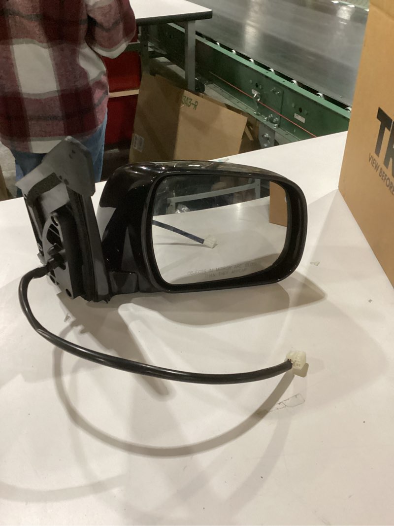 Condition photo showing New/Like New for TRQ Passenger Side Mirror Assembly Power Heated Paint to Match Smooth Black Compatible with 2004-2006 Lexus RX330 2006-2008 RX400h 2007-2009 RX350