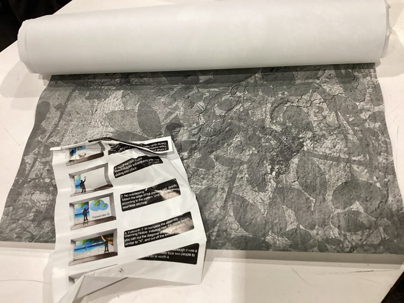 Condition photo showing Good Condition for wfbhua-vintage forest woodland mural wallpaper gray old wall tree wallpaper for bedroom living room(not peel and stick) art wall-26 149" x 96"