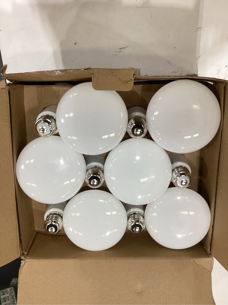 Condition photo showing As Is for BR30 LED Bulb, Dimmable Flood Lights Indoor CRI80 7W Equivalent 65W 2700K Soft White 650 Lumens, 15000 Lifetime Hours Recessed Light Bulbs, Interior E26 Base LED Can Light Bulbs, 12 Pack 2700k Soft White 12 Pack
