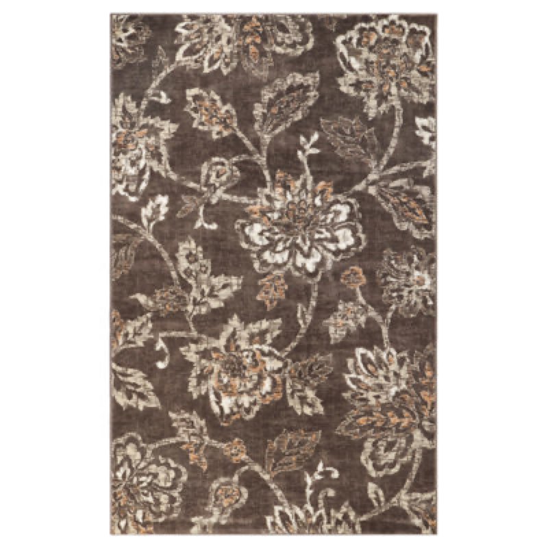 Floral Jacobean Modern Farmhouse Floral Indoor Runner or Area Rug 7’ x 9’