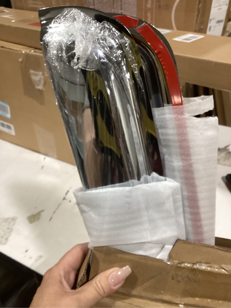 Condition photo showing Good Condition for side wind vent deflector sun rain guards for 1999-2016 ford f-250/f-350/f-450/f-550 super duty supercrew cab with 4 full size doors,4pcs outside mount style chrome shade window visor 94953y 1999-2016 f250 supercrew cab(chrome)