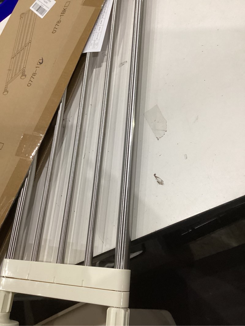 Condition photo showing Good Condition for baoyouni tension shelf adjustable closet rod space saving wardrobe clothes dividers ivory, 33.07-46.26 inches (33.07-46.26) in