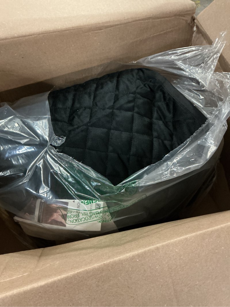Condition photo showing As Is for non slip recliner couch covers for 3 cushion couch sofa reclining, waterproof recliner sofa covers 3 seat, velvet reclining couch covers for furniture protector for dogs pets black black 3 seater