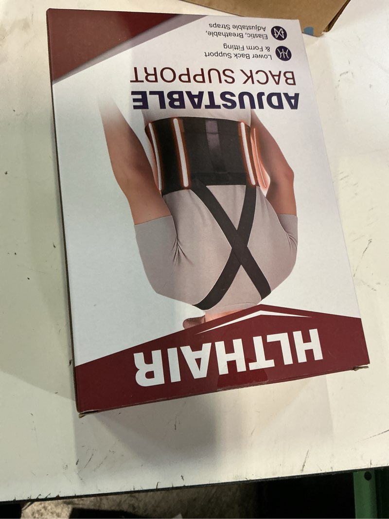 Condition photo showing New/Like New for hlthair back brace support belt for lower back pain with adjustable suspender straps