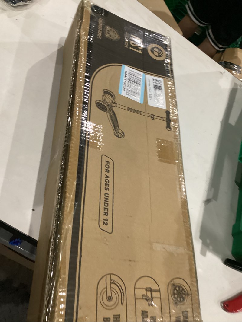 Condition photo showing New/Like New for Gotrax KS1 Kids Kick Scooter, LED Lighted Wheels and 3 Adjustable Height Handlebars, Lean-to-Steer & Widen Anti-Slip Deck, 3 Wheel Scooter for Boys & Girls Ages 2-8 and up to 110 Lbs Purple