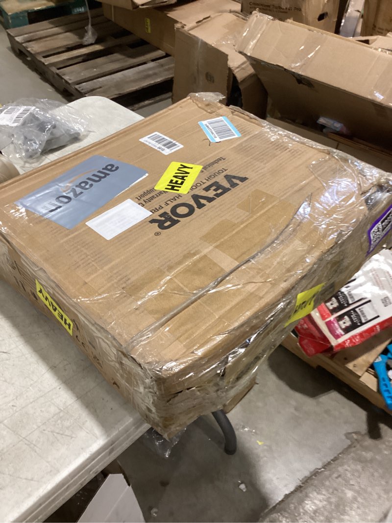 Condition photo showing New/Like New for VEVOR Motorcycle Lift, 1100 LBS Motorcycle Lift ATV Scissor Lift Jack with Dolly & Hand Crank, Center Hoist Crank Stand with Wide Deck & Tool Tray for Street Bikes, Cruiser Bikes, Touring Motorcycles with casters