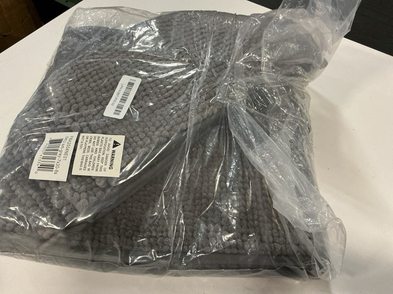 Condition photo showing Good Condition for Muddy Mat® Pack of 8 - Soft Chenille Stair Treads Non-Slip Reusable, Super Absorbent Stair Treads for Wooden Steps, Tile & Marble Floor, Easy to Install & Machine Washable - Grey 30'' x 7'' 30" x 7" - 8 Pack Grey 8